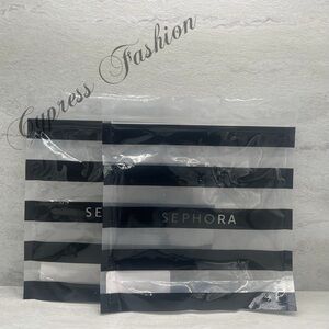🫧 $2 Two Sephora Transparent Black Striped Plastic Gift Bags